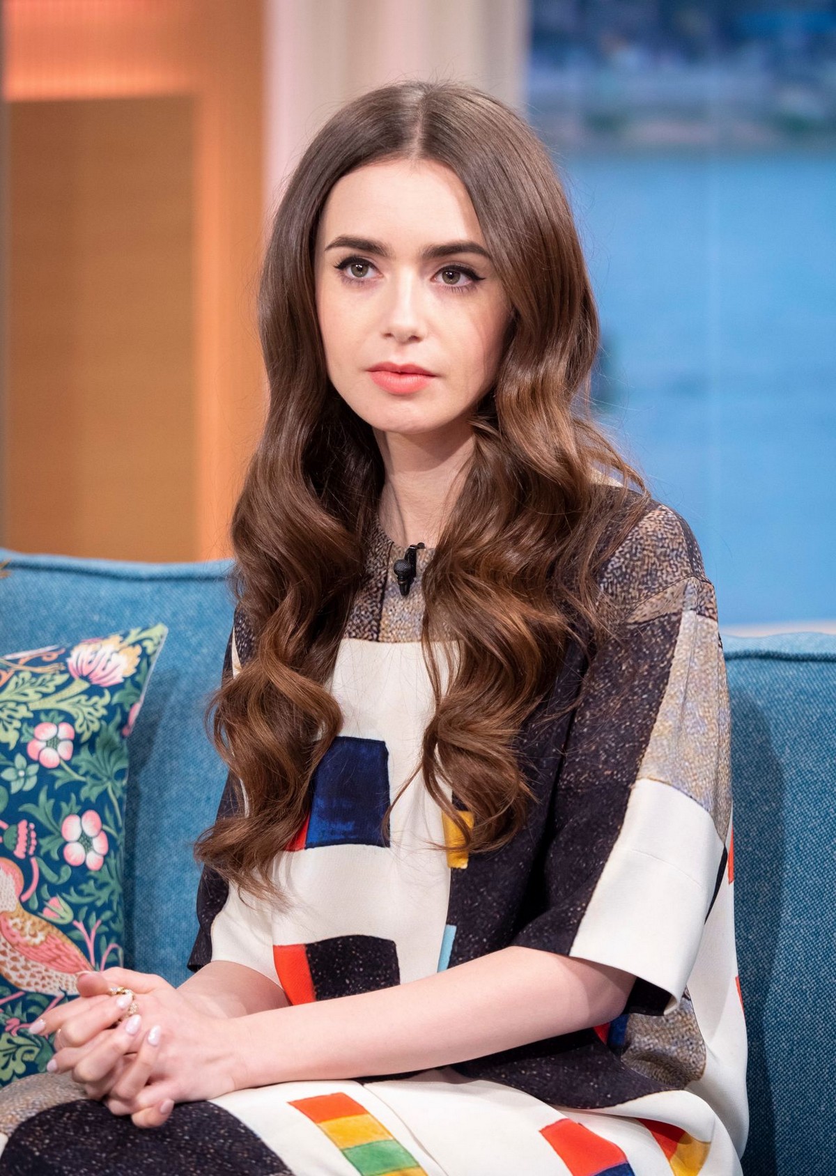 Lily Collins at This Morning TV Show in London 2019/04/30