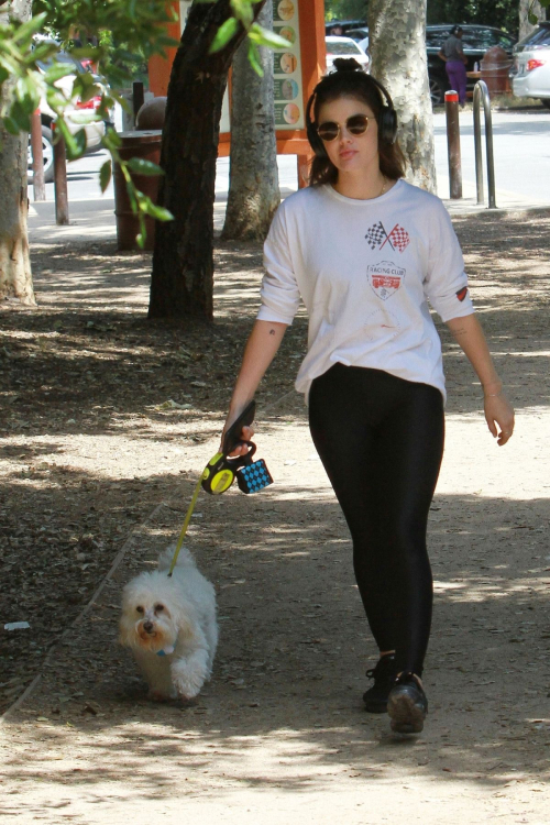 Lucy Hale walk with Her Dog at Los Angeles 2019/05/01 18