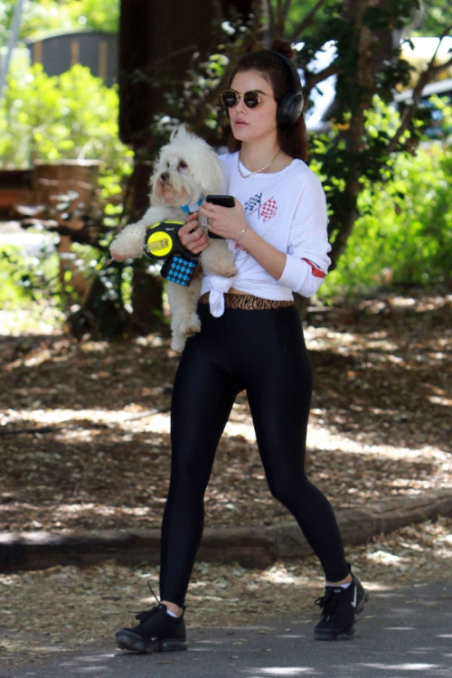 Lucy Hale walk with Her Dog at Los Angeles 2019/05/01 20