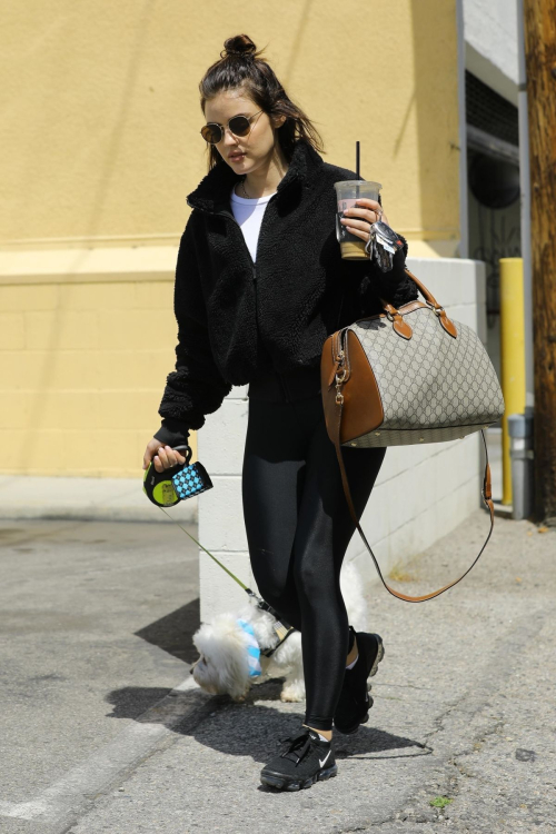 Lucy Hale walk with Her Dog at Los Angeles 2019/05/01 5