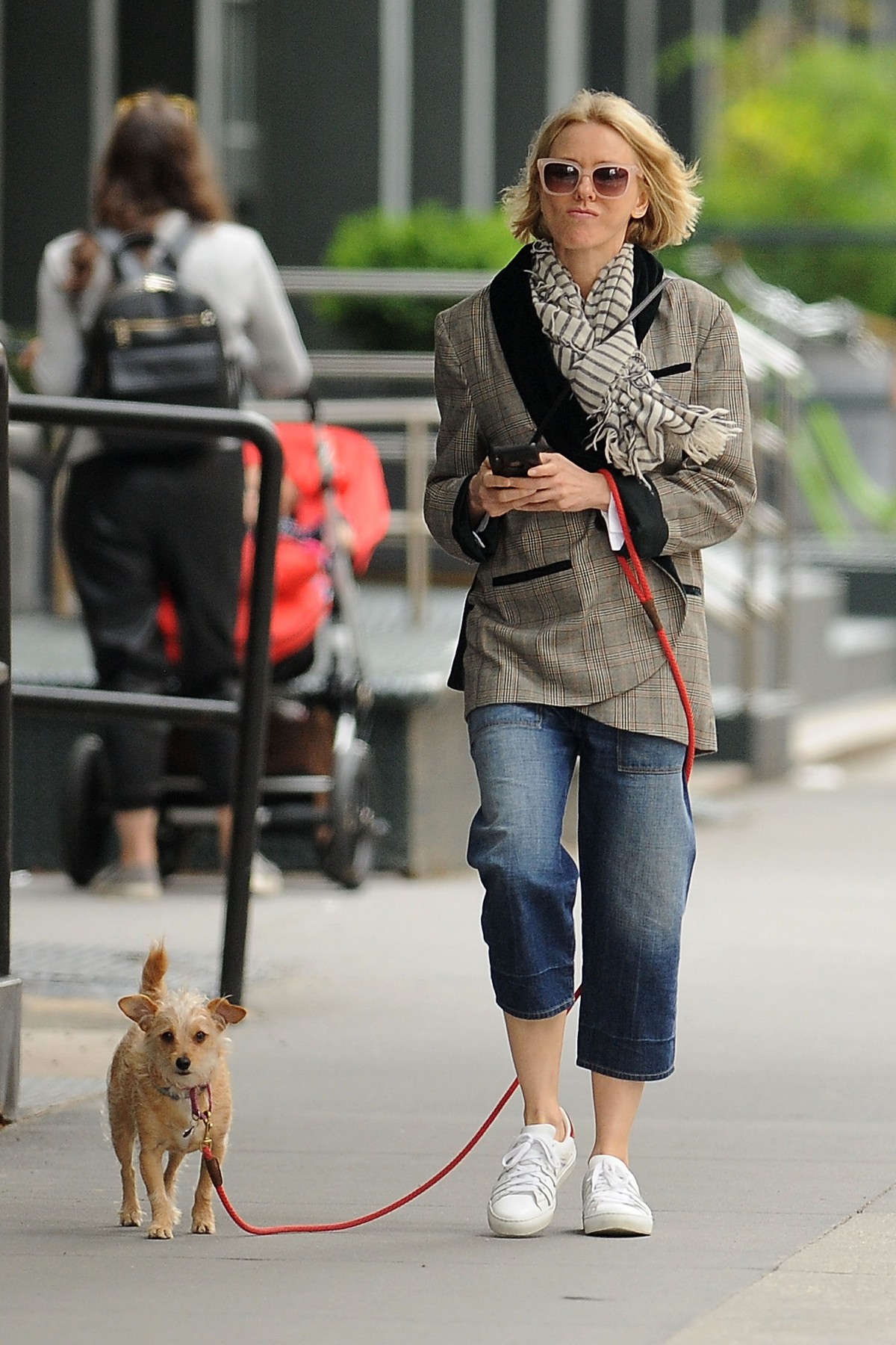 Naomi Watts walks with her Dog in New York 2019/04/30