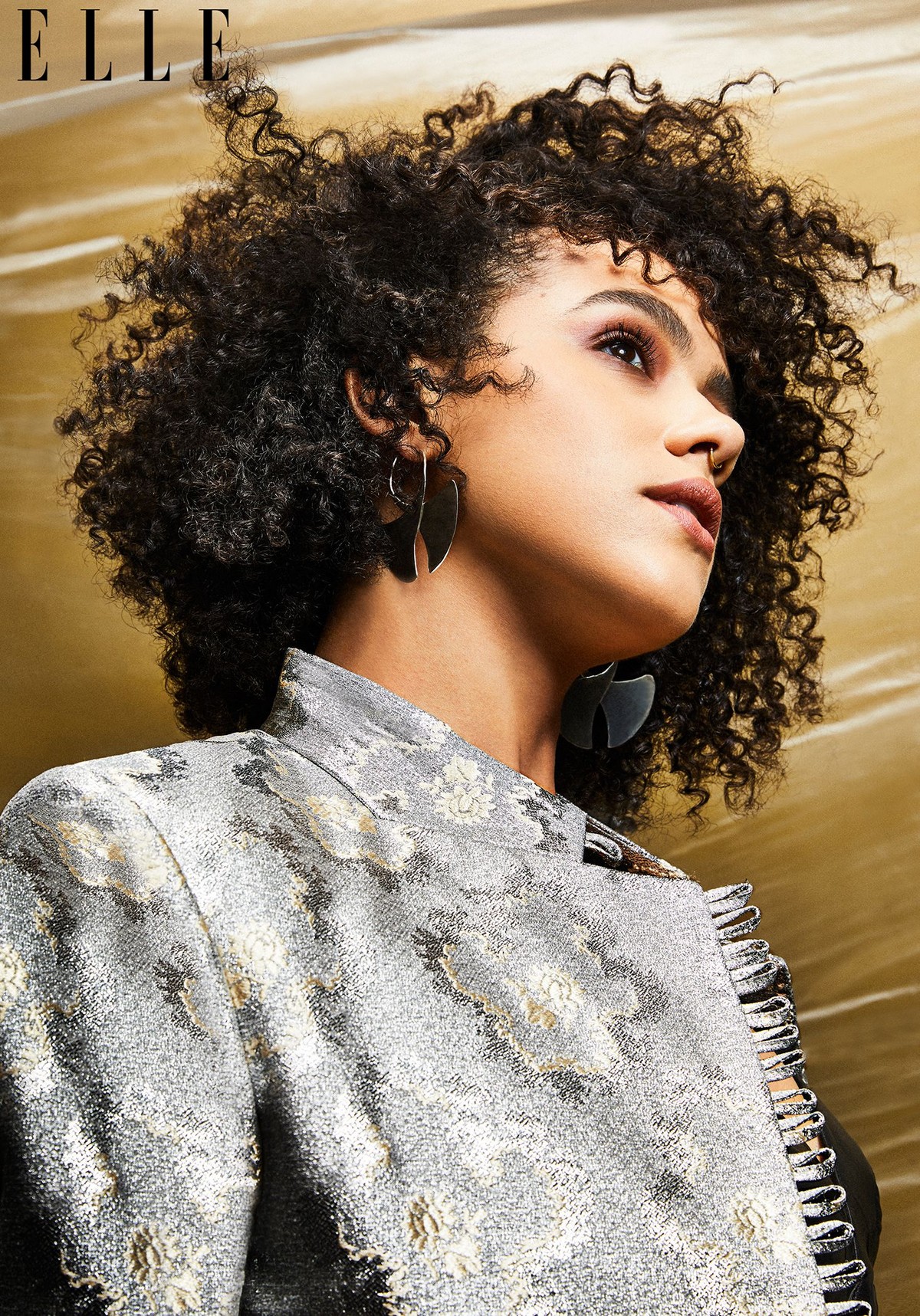 Nathalie Emmanuel Cover Photoshoot for Elle Magazine, May 2019