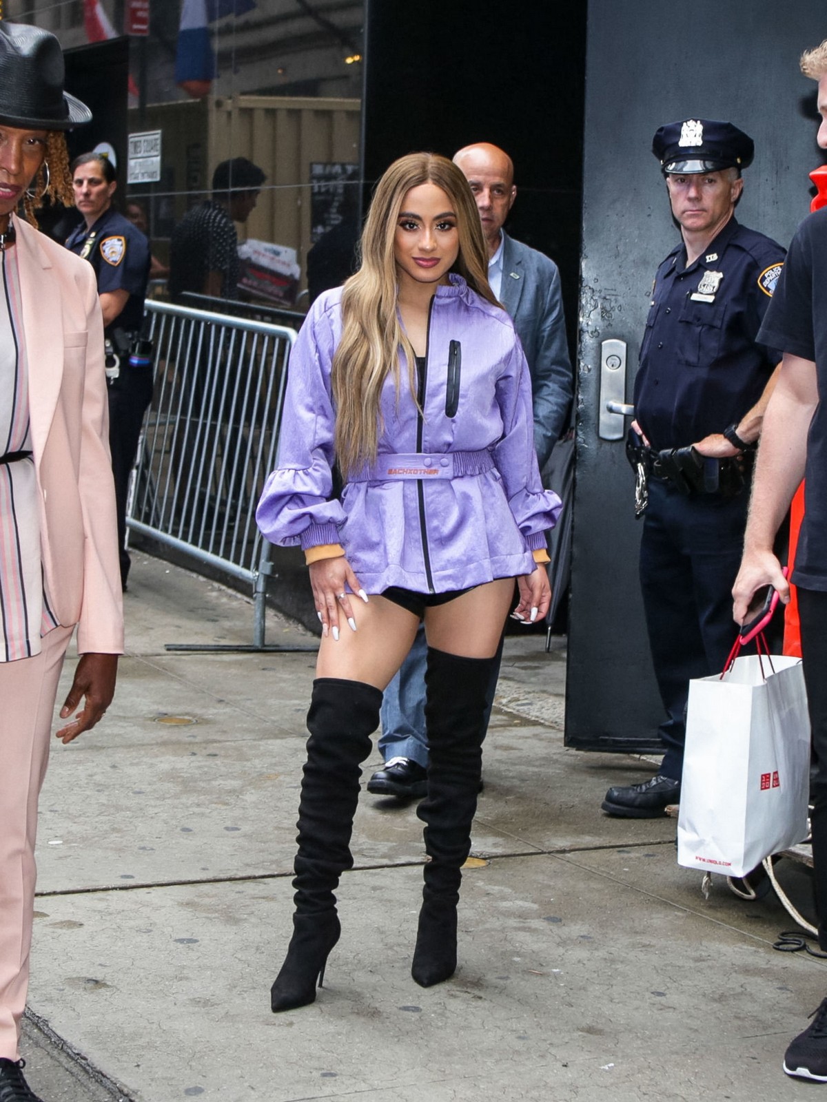 Ally Brooke flashes her Legs in Short Out in New York City 2019/06/18