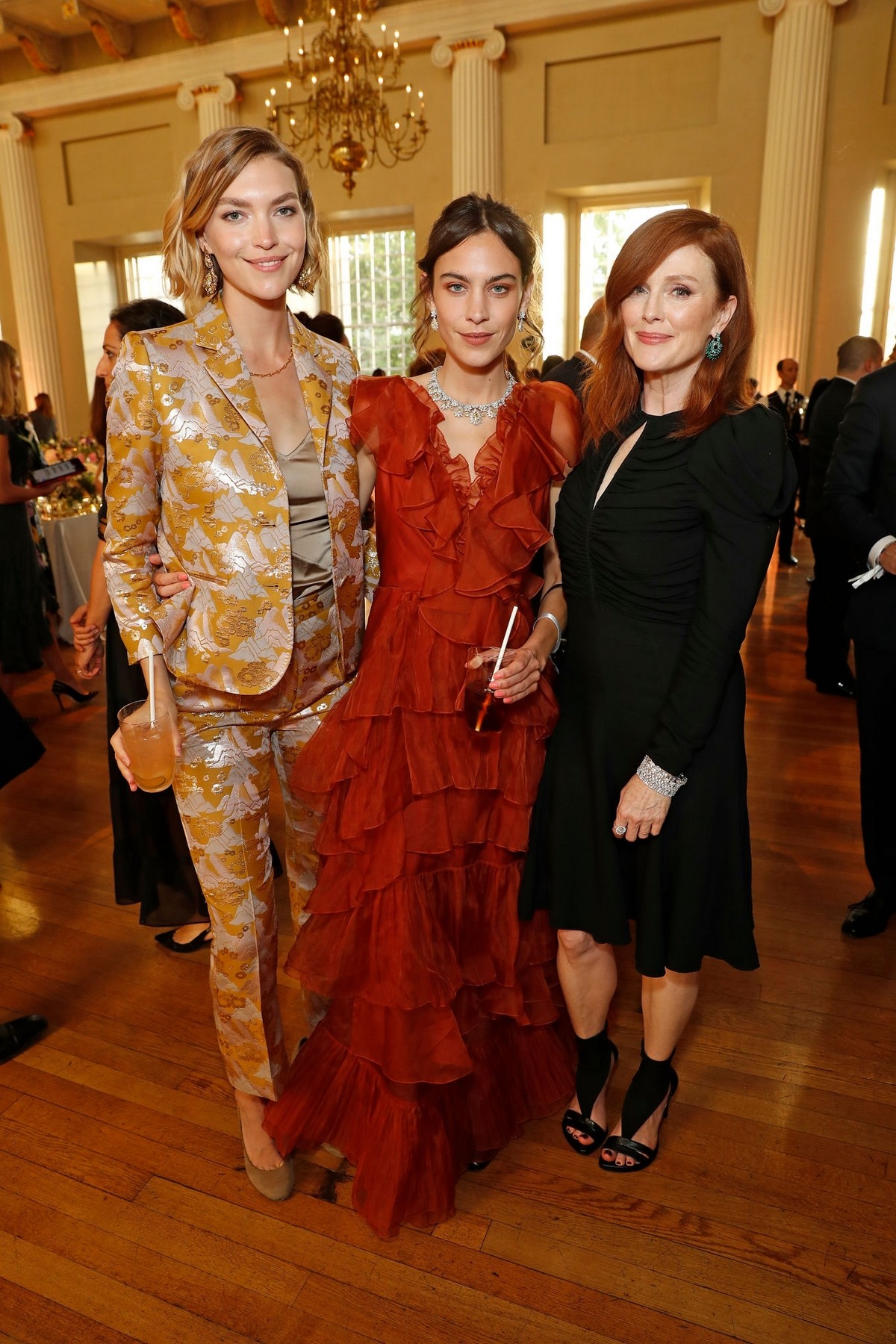 Arizona Muse, Alexa Chung and Julianne Moore attends the Chopard Bond Street Boutique Reopening in London 2019/06/17