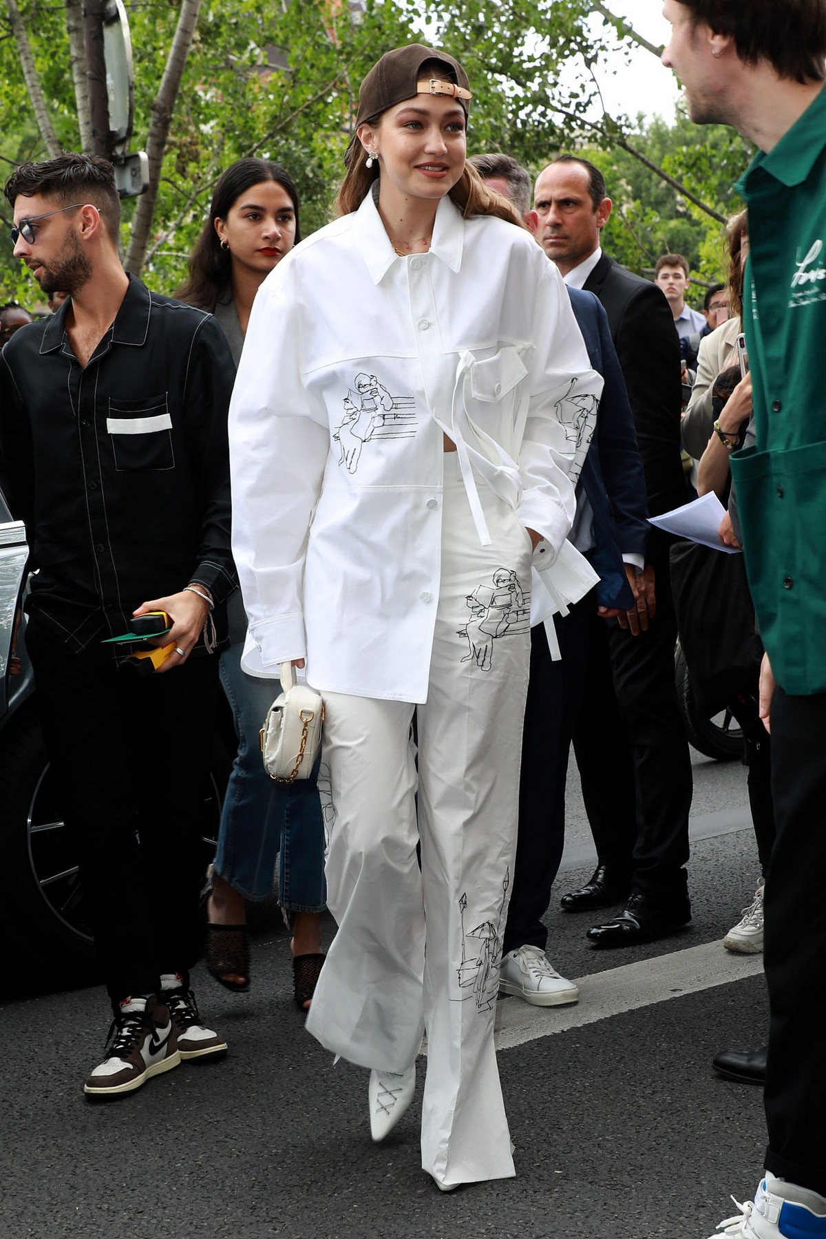 Gigi Hadid attends Louis Vuitton Menswear Spring Summer 2020 in Paris 2019/06/20