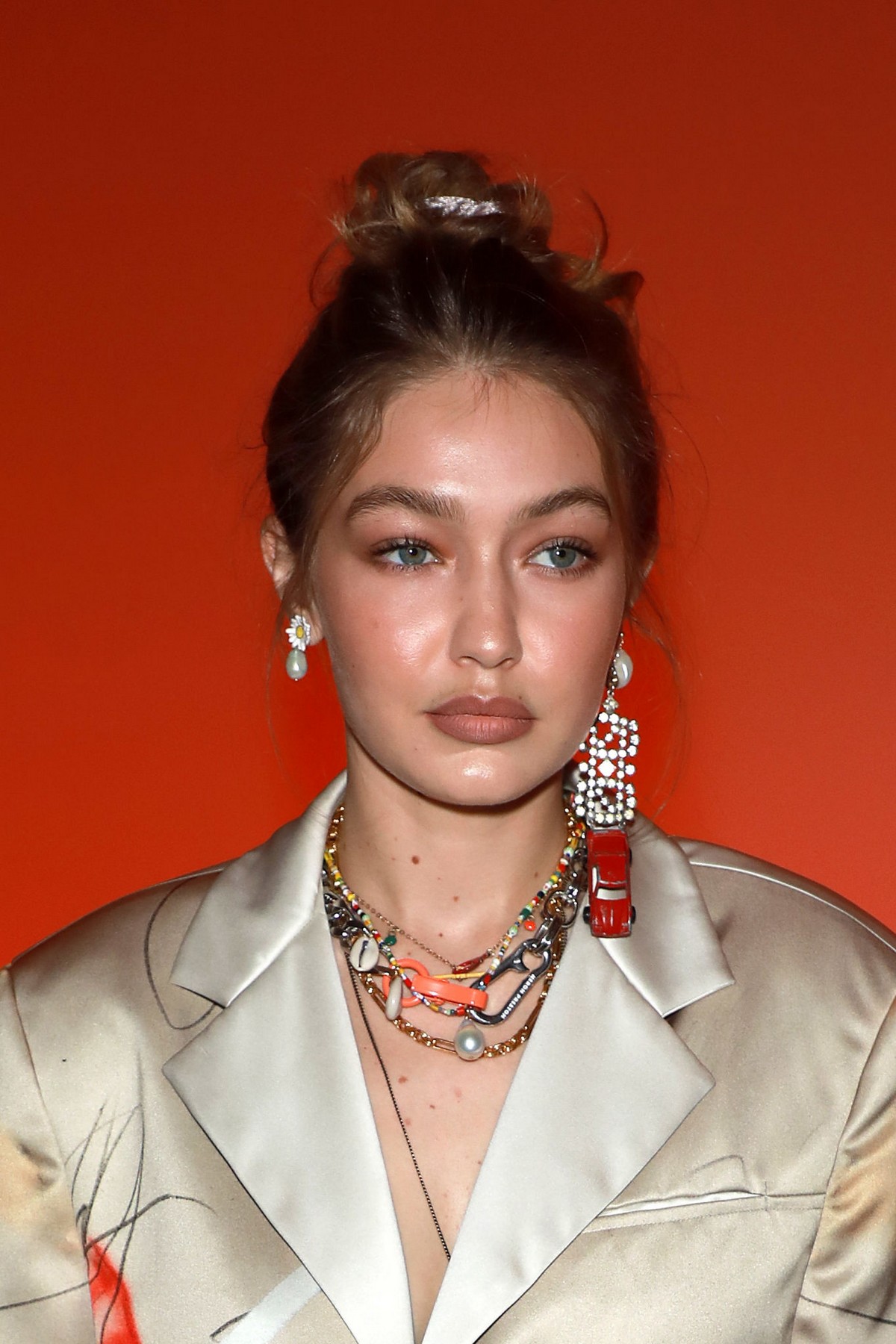 Gigi Hadid attends the Heron Preston Menswear Spring Summer 2020 Show in Paris 2019/06/18