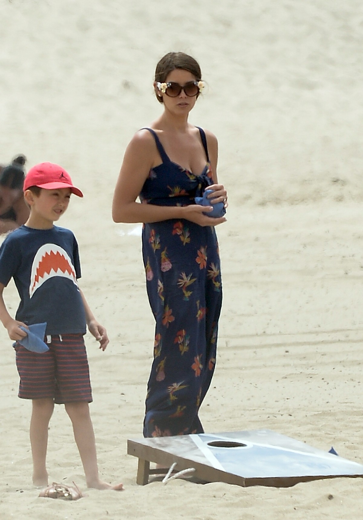 Ashley Greene at a Beach Party with friends in Los Angeles 2019/07/14