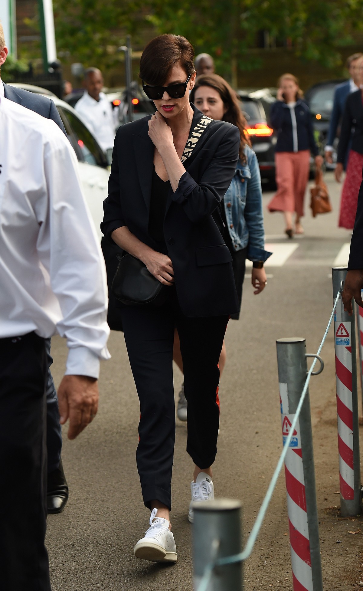 Charlize Theron attends the Wimbledon Tennis Championships in London 2019/07/14