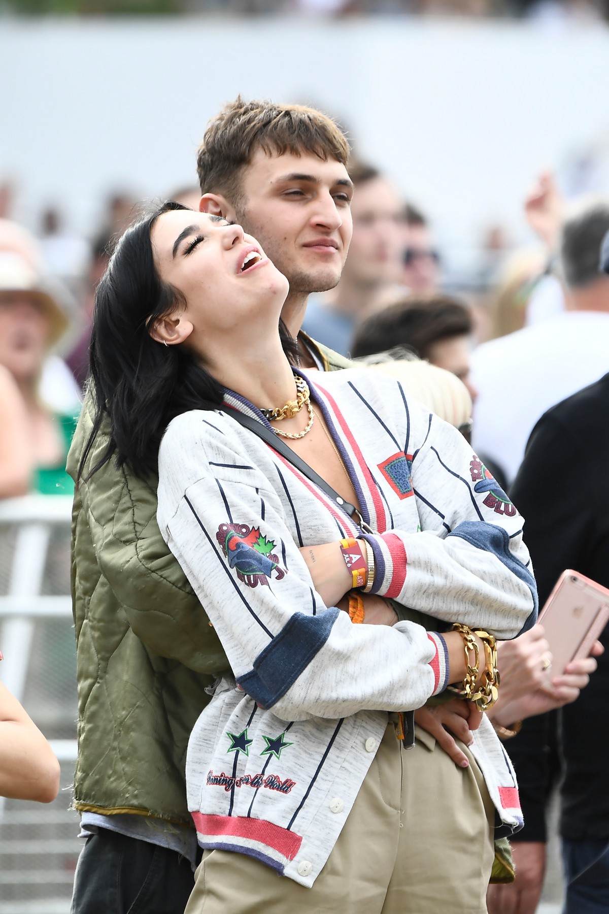 Dua Lipa and Anwar Hadid at the British Summer Time Hyde Park Concert in London 2019/07/06