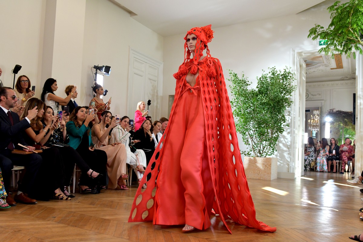 Kaia Gerber Runway During Haute Couture Fall/Winter Show of PFW in Paris 2019/07/03