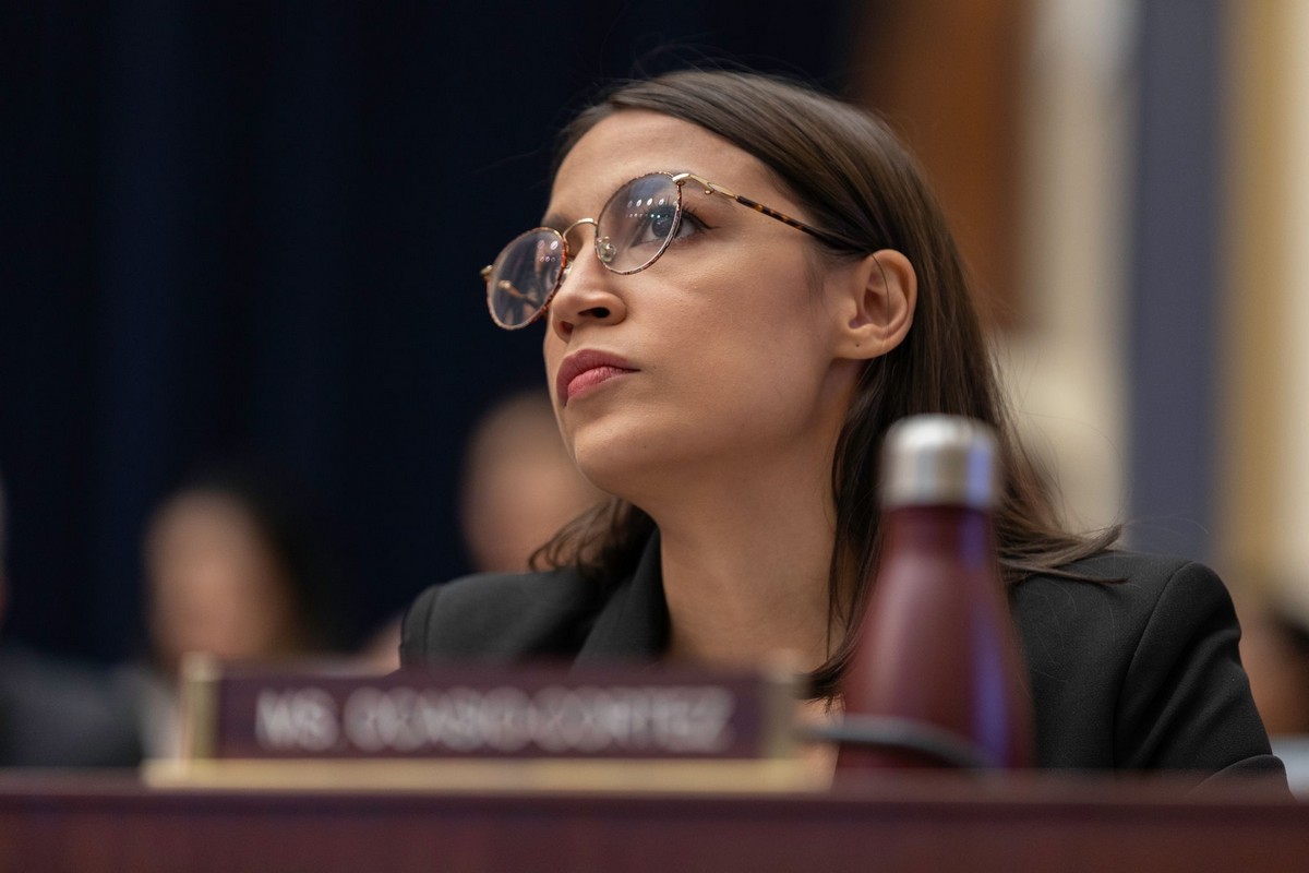 Alexandria Ocasio-Cortez at House Financial Services Committee Hearing in Washington 2019/10/23