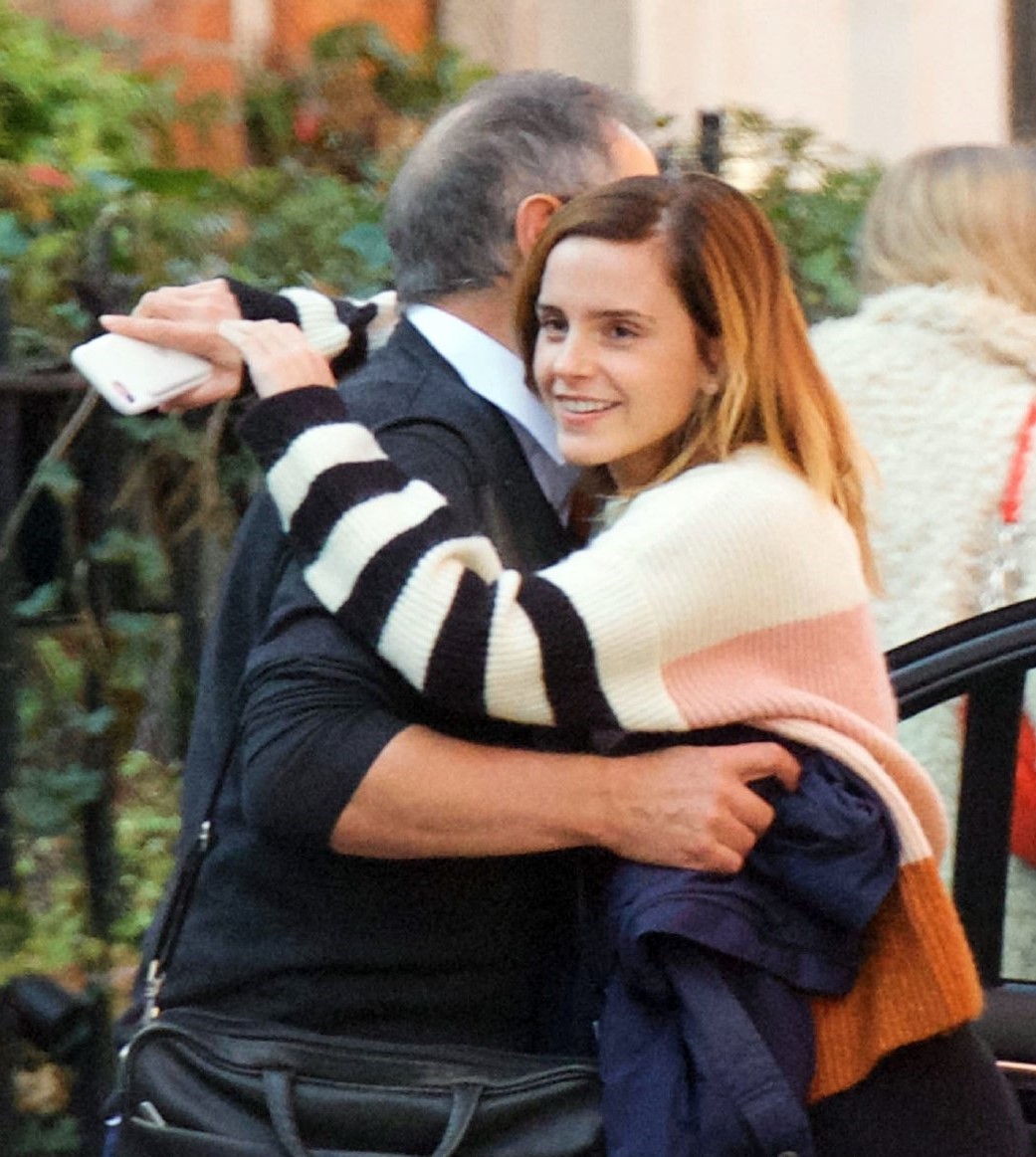 Emma Watson with her Dad Chris After Enjoying Family Lunch in London 2019/10/22