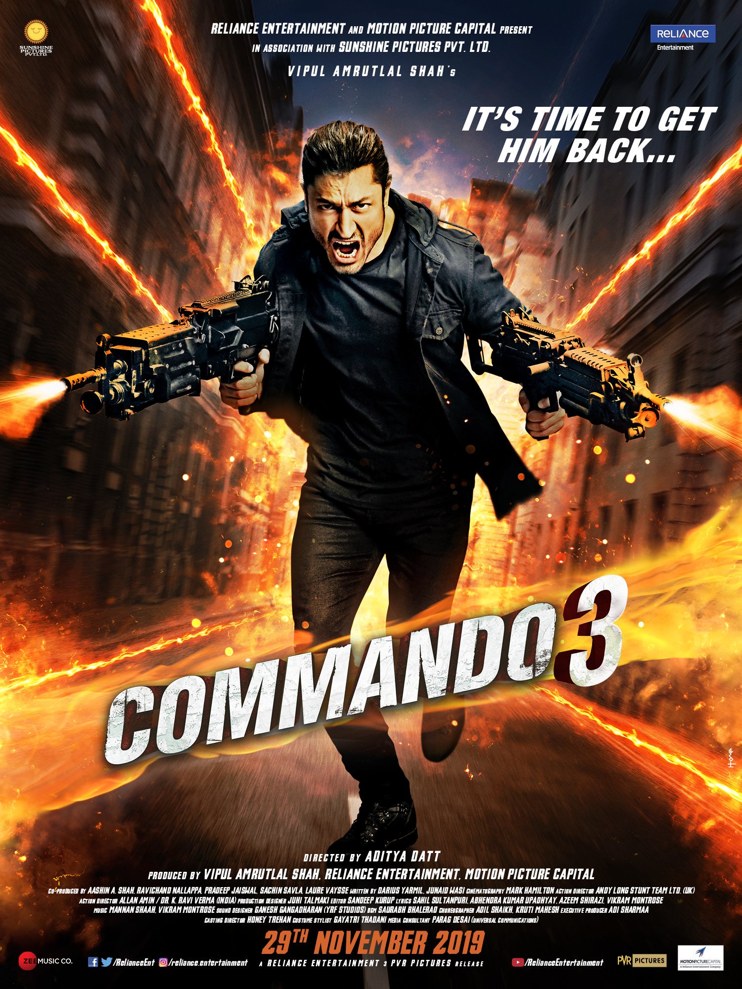 Vidyut Jammwal Film Commando 3: First look of action packed film Commando 3 released, Vidyut Jammwal will complete new mission