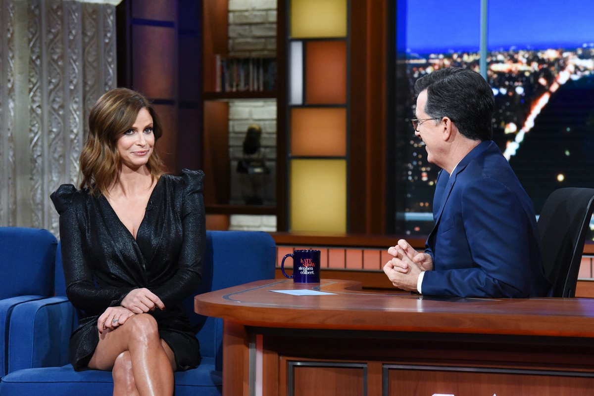 Andrea Savage attends The Late Show with Stephen Colbert 2019/10/23