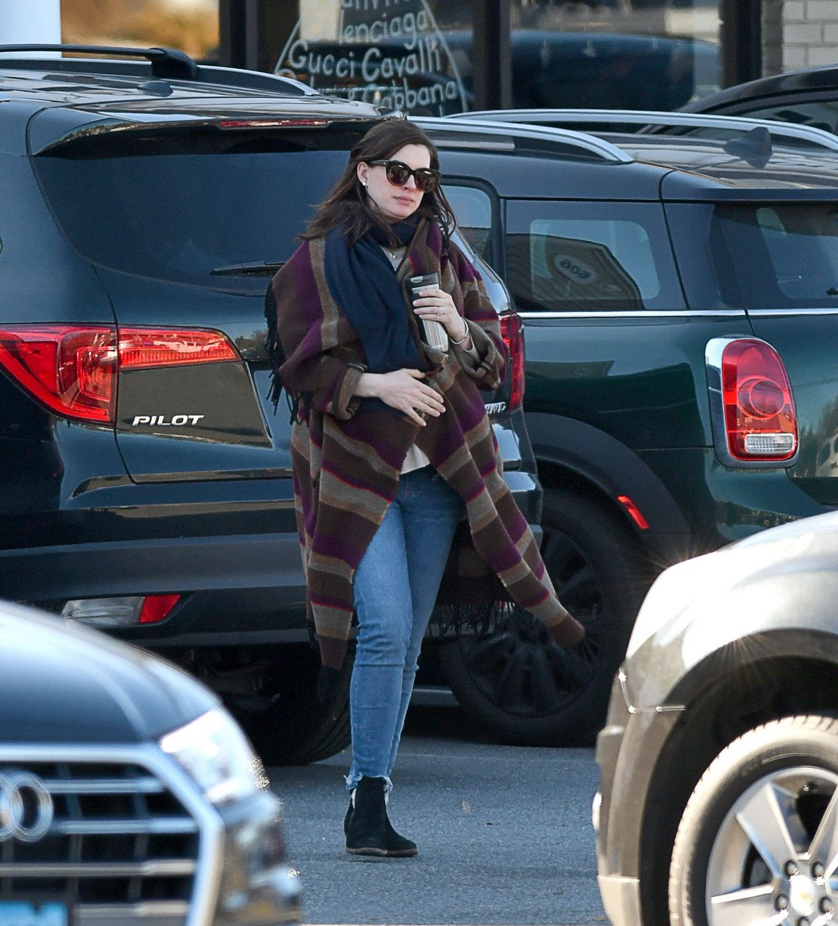 Anne Hathaway Out and About in Connecticut 2019/11/19