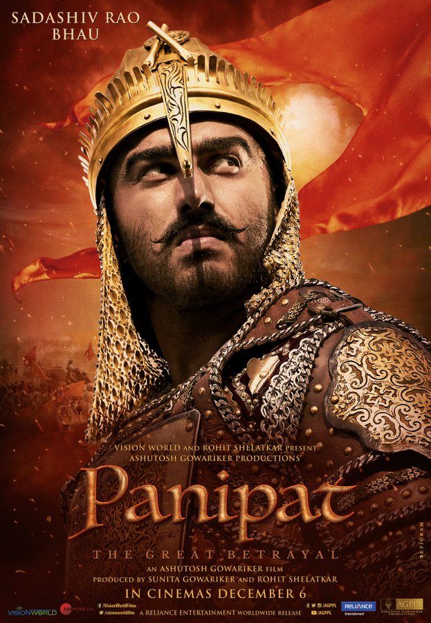 Arjun Kapoor look in Panipat, directed by Ashutosh Gowariker