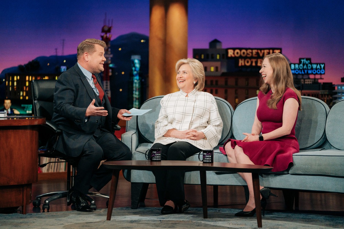 Chelsea Clinton attends The Late Late Show with James Corden in Hollywood 2019/11/05