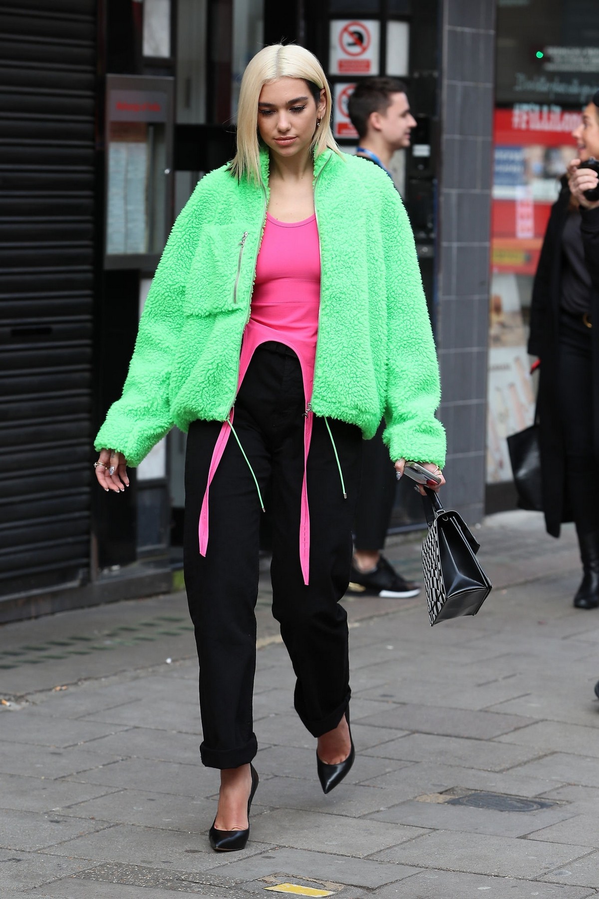 Dua Lipa leaves Capital Breakfast Radio Studios in London, England 2019/10/29