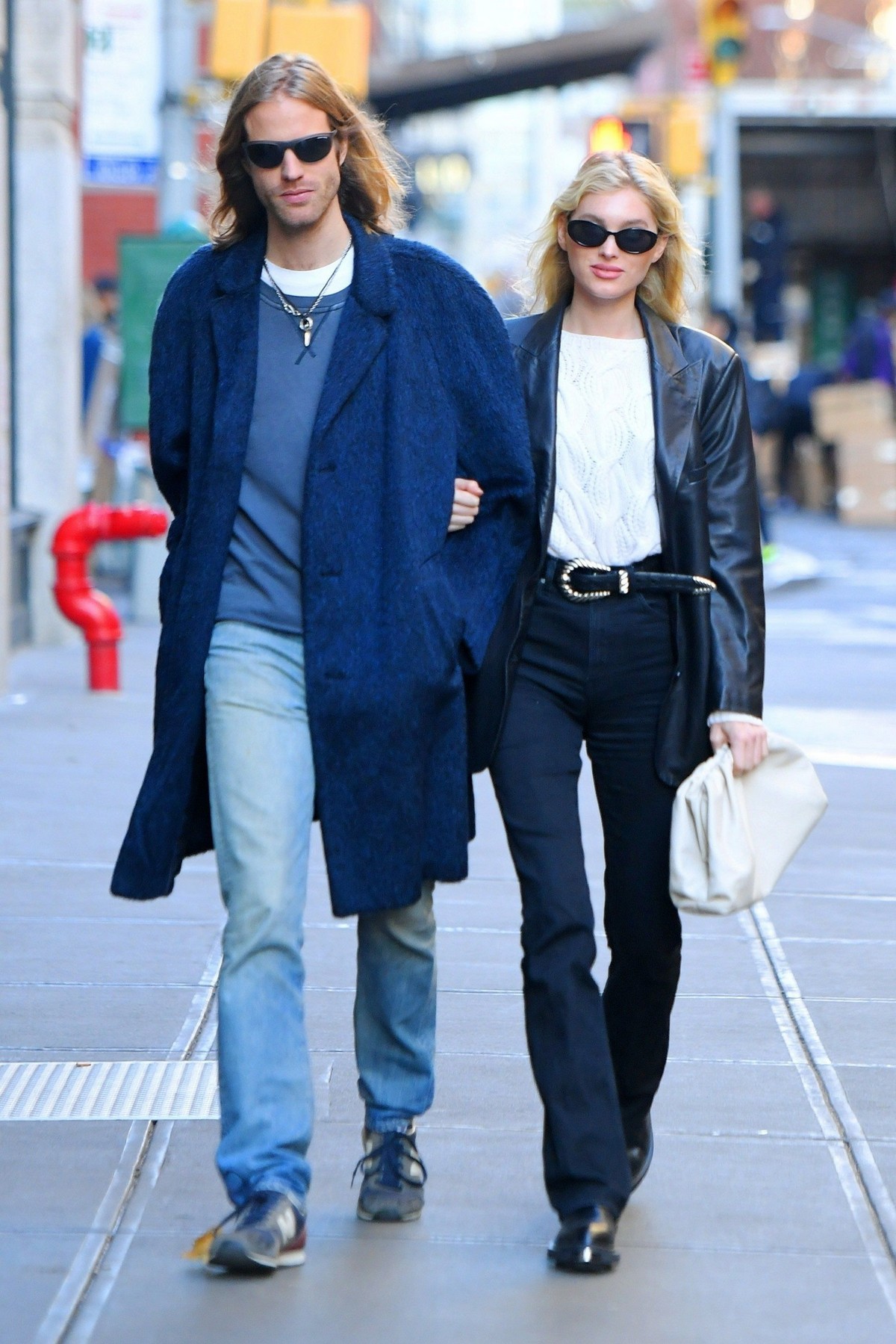 Elsa Hosk and Tom Daly out and about in SoHo, New York 2019/11/27