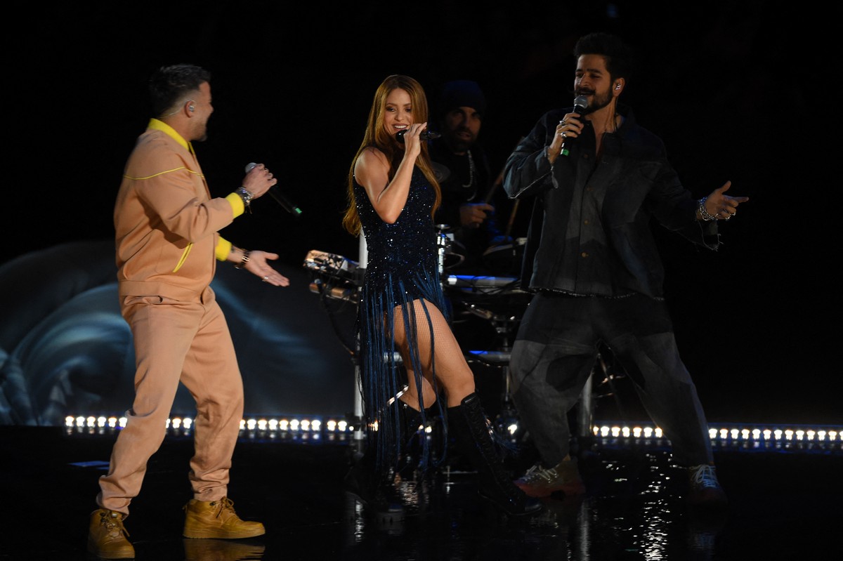 Shakira performs in the final of the 2019 Davis Cup in Madrid, Spain 2019/11/24