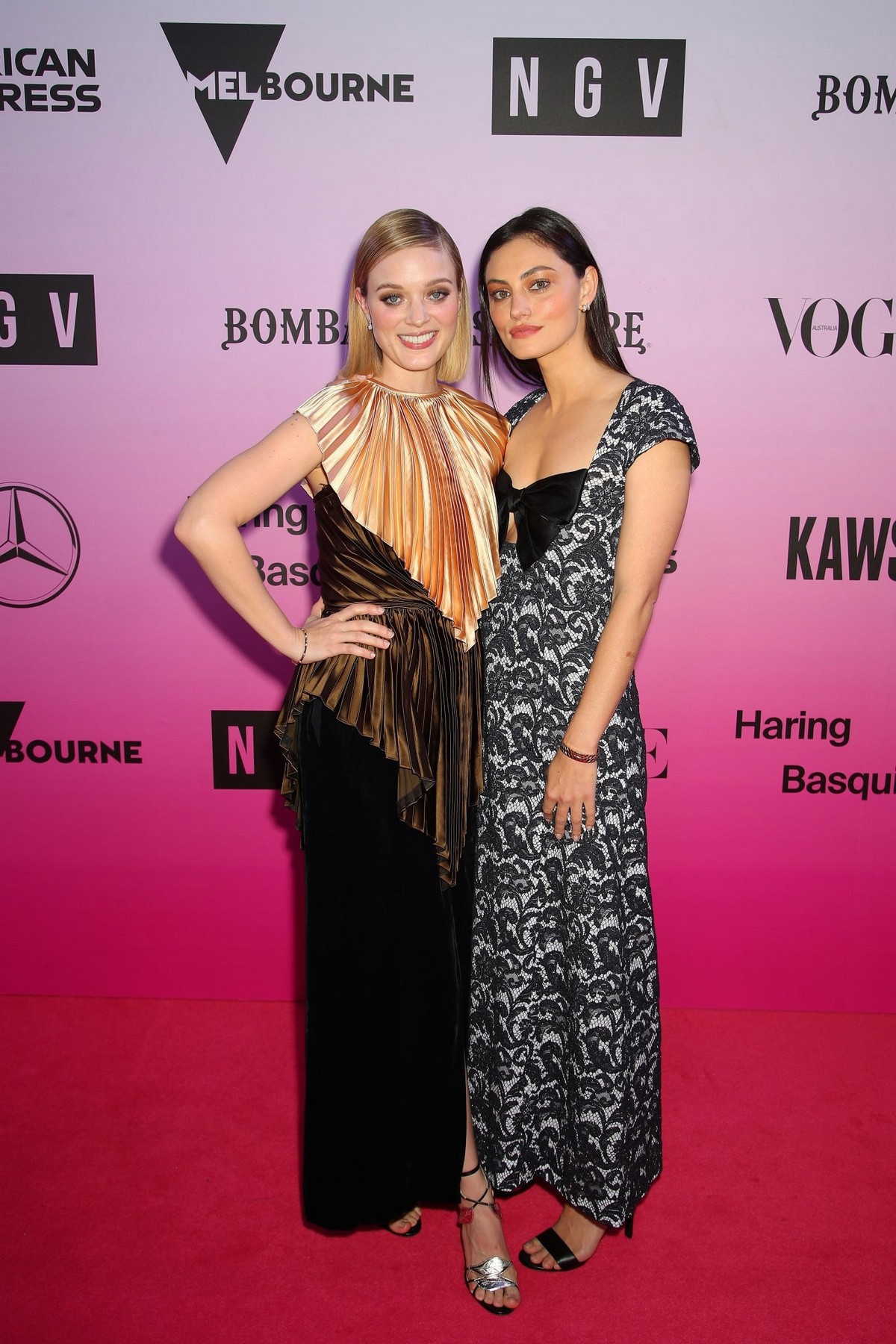 Phoebe Tonkin and Bella Heathcote attends NGV Gala in Melbourne, Australia 2019/11/30