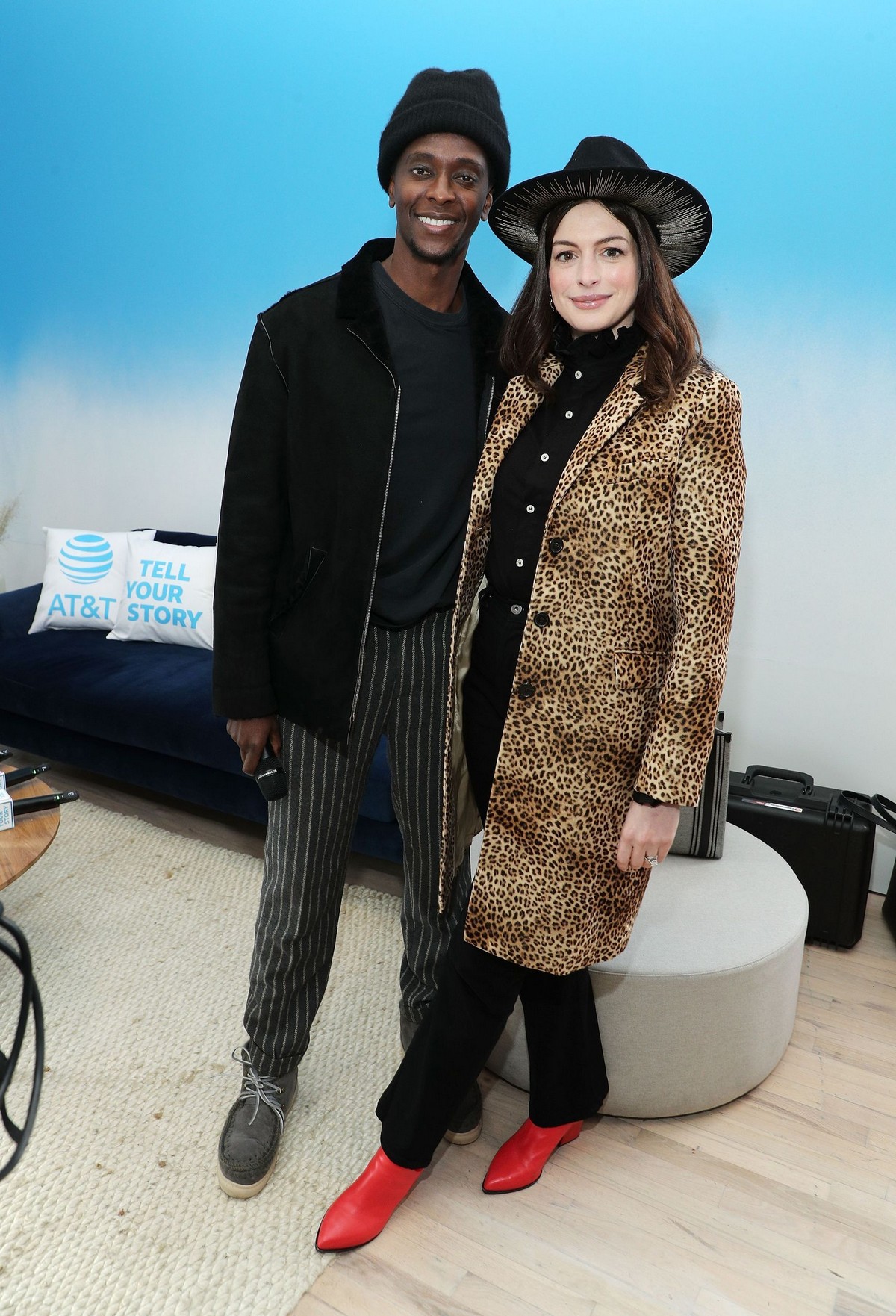 Anne Hathaway arrives Variety Sundance Studio in Sundance Film Festival at Park City, Utah 2020/01/27