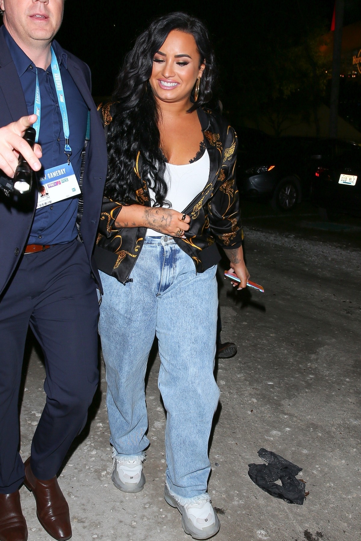 Demi Lovato leaves after her performance at the Super Bowl in Miami 2020/02/02