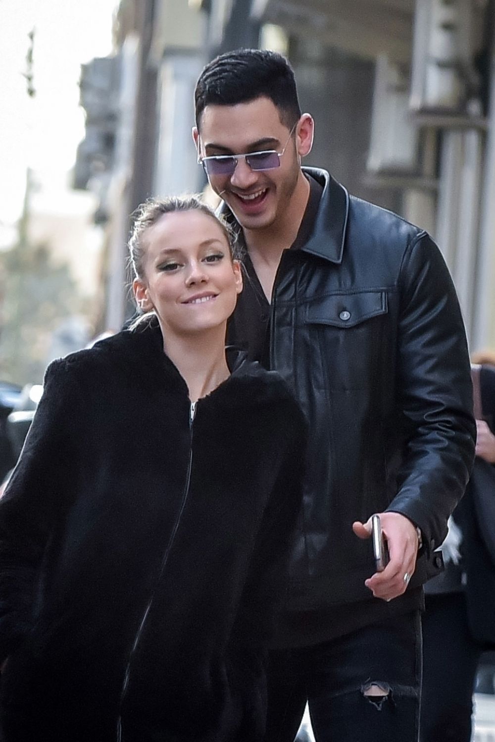 Ester Exposito with her boyfriend Alejandro Speitzer out in Madrid 2020/02/29