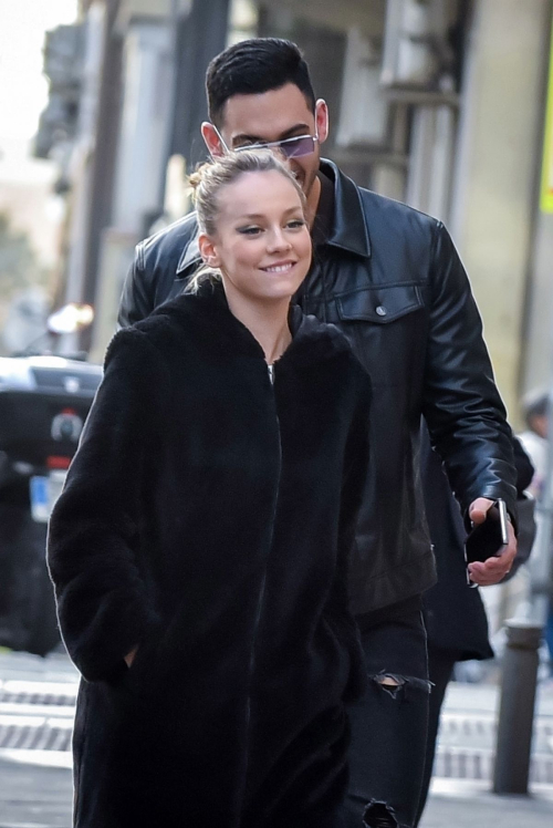 Ester Exposito with her boyfriend Alejandro Speitzer out in Madrid 2020/02/29 1