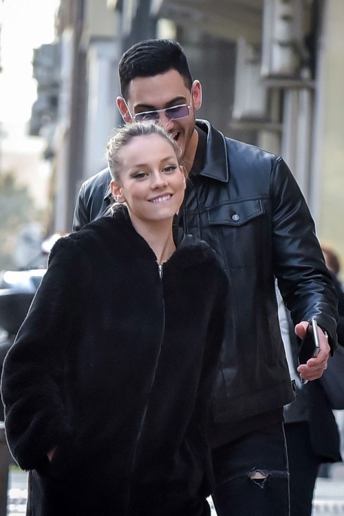 Ester Exposito with her boyfriend Alejandro Speitzer out in Madrid 2020/02/29 3