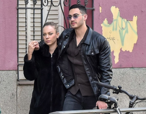 Ester Exposito with her boyfriend Alejandro Speitzer out in Madrid 2020/02/29 4
