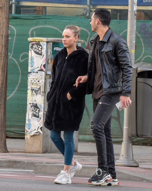Ester Exposito with her boyfriend Alejandro Speitzer out in Madrid 2020/02/29 6