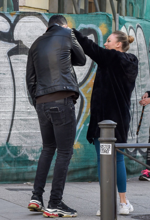 Ester Exposito with her boyfriend Alejandro Speitzer out in Madrid 2020/02/29 8