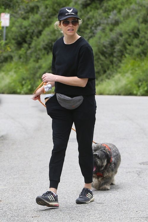 Elizabeth Banks walks with her dog in the Hollywood Hills 2020/04/07 3