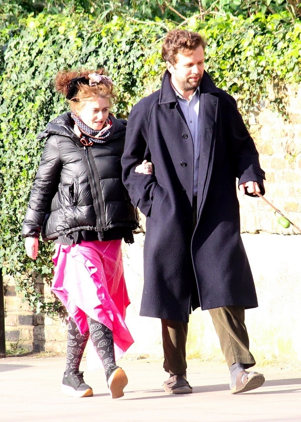 Helena Bonham Carter with her boyfriend Rye Dag Holmboe out in London 2020/04/03