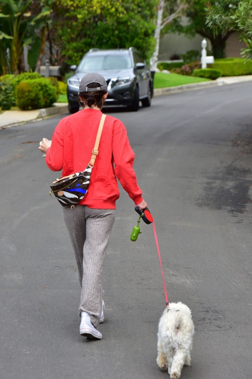 Lucy Hale out for walking her dog Elvis in Los Angeles 2020/04/08 9