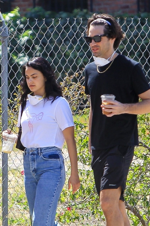 Camila Mendes with a Mystery Men during quarantine time in Los Angeles 2020/05/08 9