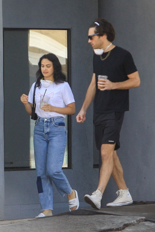 Camila Mendes with a Mystery Men during quarantine time in Los Angeles 2020/05/08 1