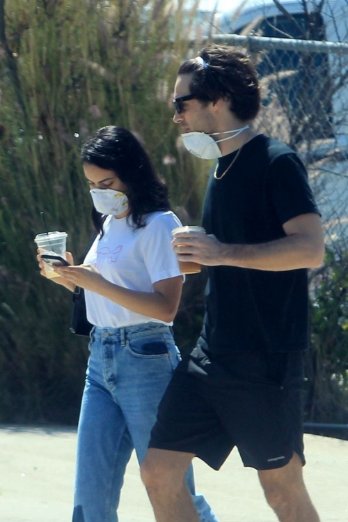 Camila Mendes with a Mystery Men during quarantine time in Los Angeles 2020/05/08 4