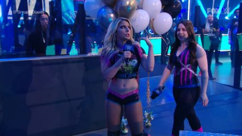 Alexa Bliss and Nikki Cross at WWE Smackdown in Orlando 2020/06/12 41