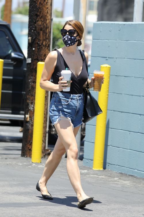 Ashley Greene in Denim Shorts Out in Los Angeles 2020/06/13 15