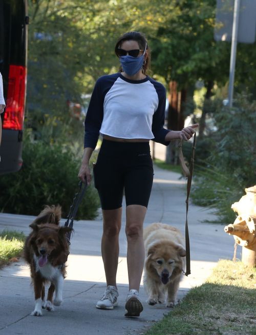 Aubrey Plaza Out with Her Dogs in Los Feliz 2020/06/11 10