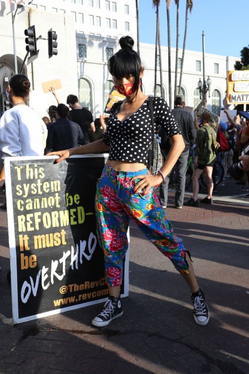 Bai Ling at George Floyd During Black Lives Matter Protest in Los Angeles 2020/06/04 7