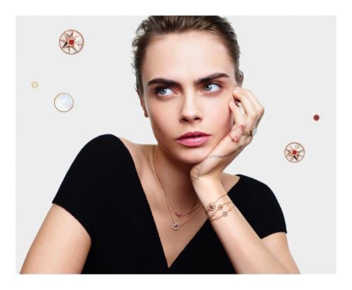 Cara Delevingne for Rose de Vents Jewelry Collection Campaign for Dior 2020 5