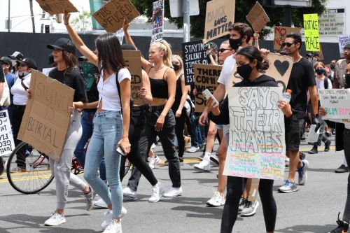 Josie Canseco at Black Lives Matter Protest in Los Angeles 2020/06/02 2