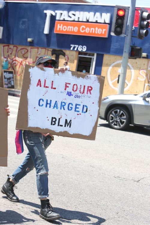 Lili Reinhart Out Black Lives Matter Protesting in West Hollywood 2020/06/03