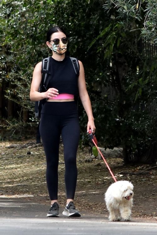 Lucy Hale seen in Black Tights Out Hiking in Studio City 06/02/2020 3