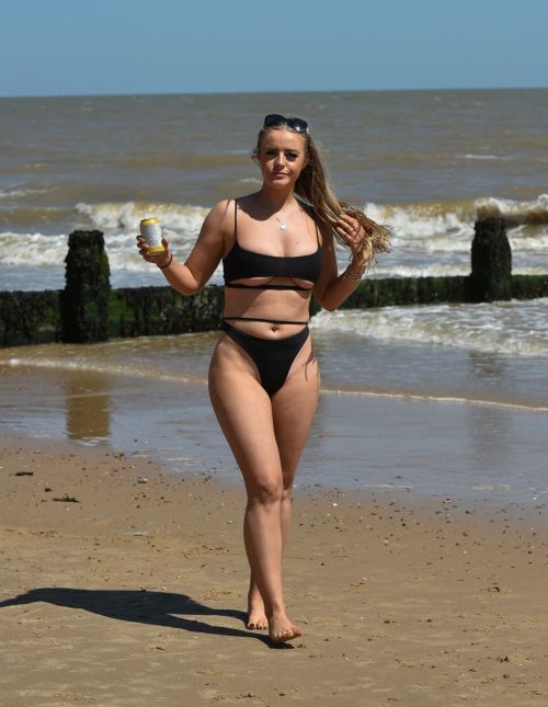 Megan Clark in Bikini at a Beach in Frinton 2020/05/30