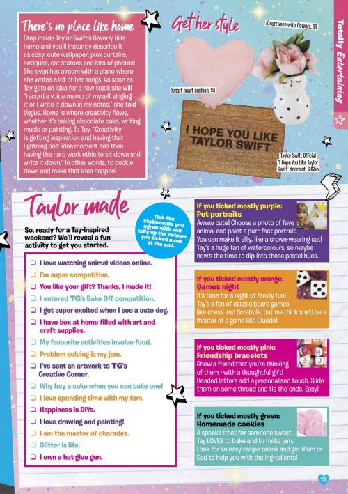 Taylor Swift in Total Girl Magazine, June 2020 1