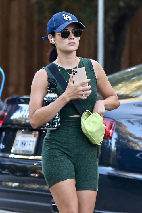 Lucy Hale in Tights Out Hiking in Studio City 2020/09/19 3